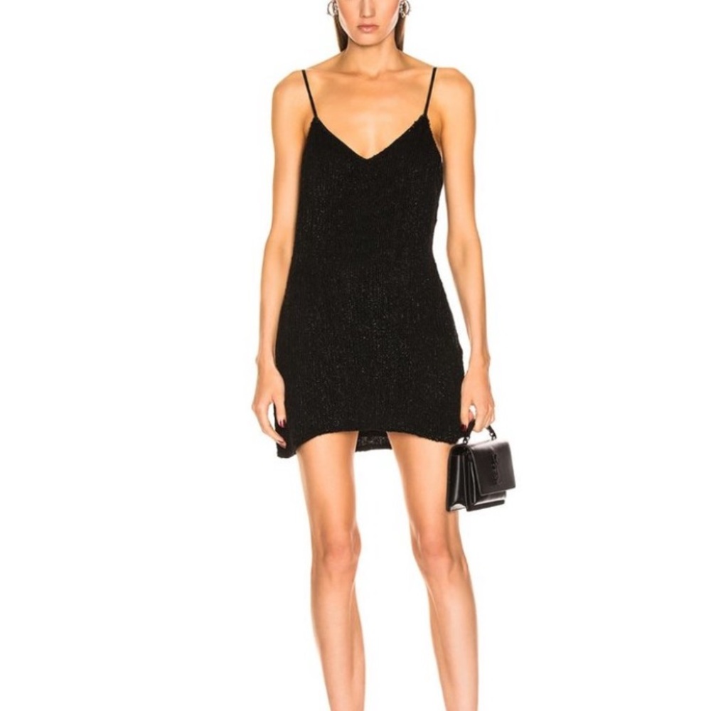 NWOT retrofete Claire Mini Dress in Black X Small